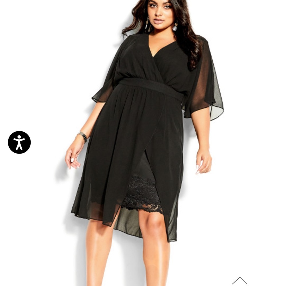 Women’s City Chic black “Love Affair” dress.